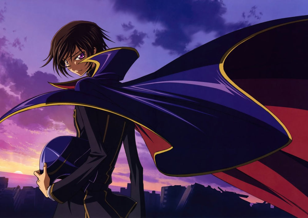 Tableau Code Geass Cavalier Crepusculaire Souriant - base image