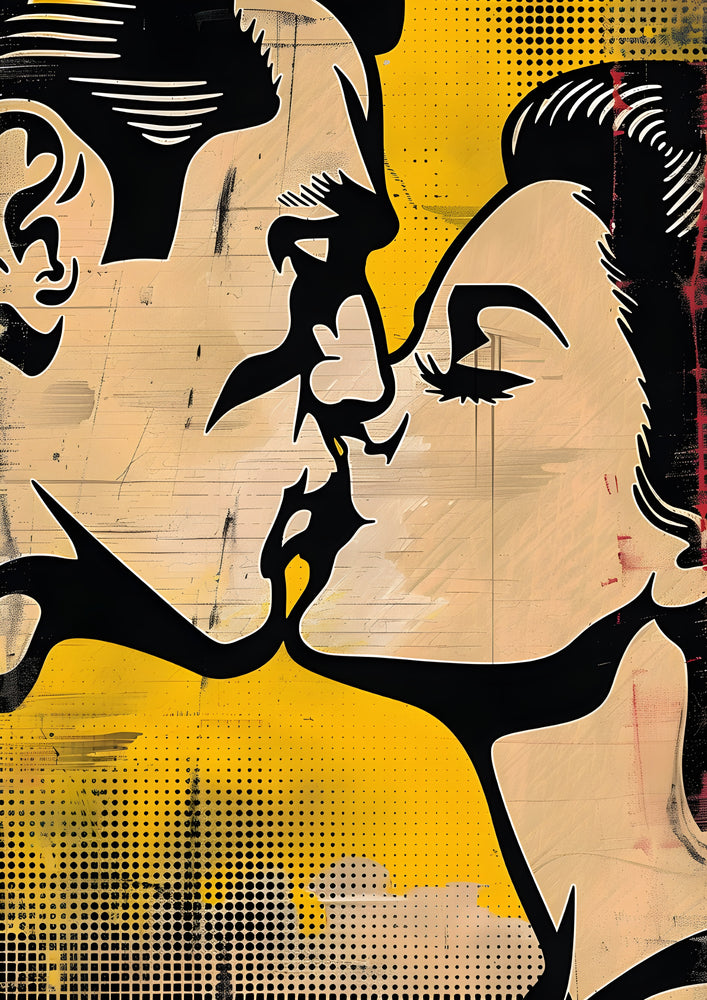 Tableau Baiser Popart