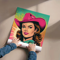 Tableau Cowgirl Pop Art
