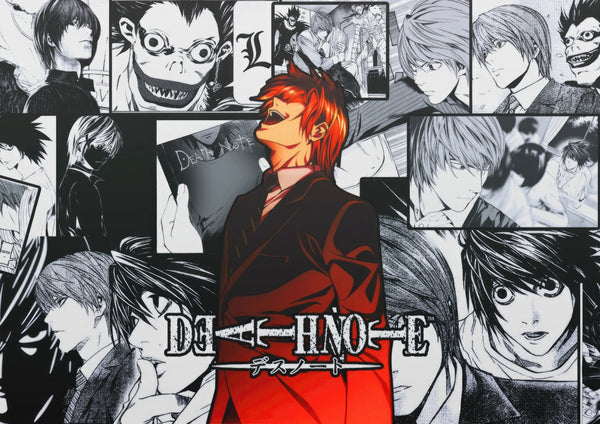 Tableau Death Note Carnet Mysterieux Rouge