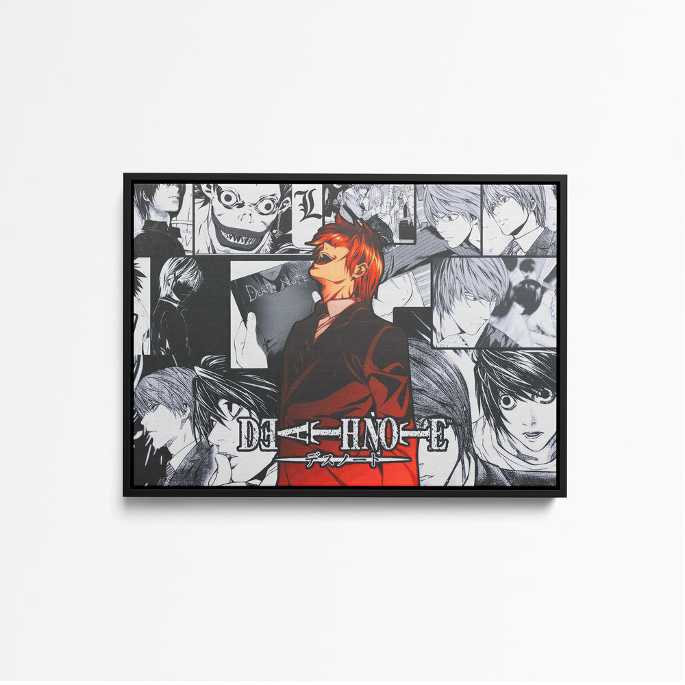 Tableau Death Note Carnet Mysterieux Rouge