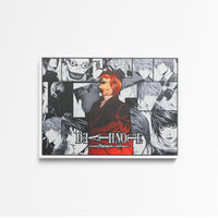 Tableau Death Note Carnet Mysterieux Rouge