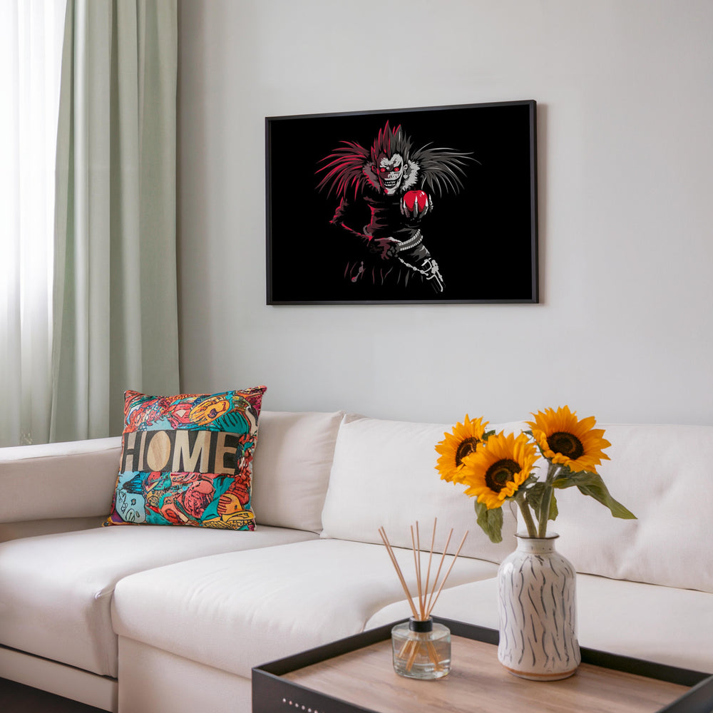 Tableau Death Note Demon Pomme Rouge