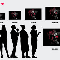 Tableau Death Note Demon Pomme Rouge