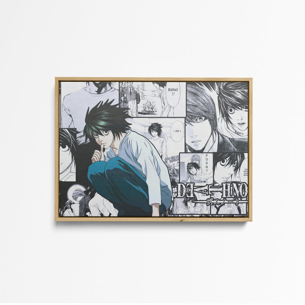 Tableau Death Note Detective Pensif Assis