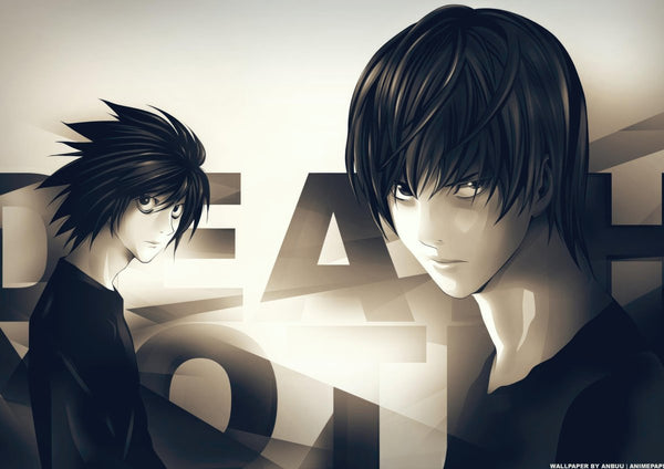 Tableau Death Note Deux Hommes Sombres