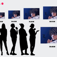 Tableau Death Note Enqueteur Pensif Mysterieux