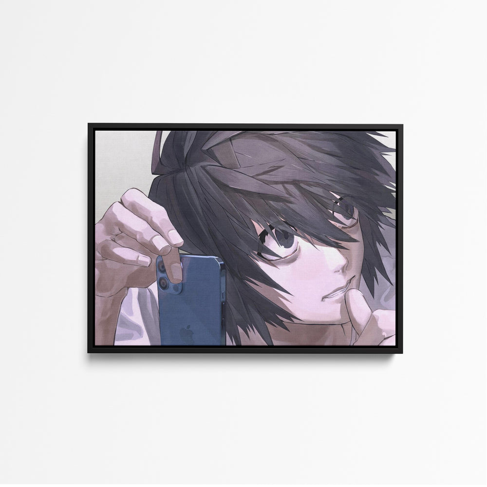 Tableau Death Note Personnage Concentre Smartphone