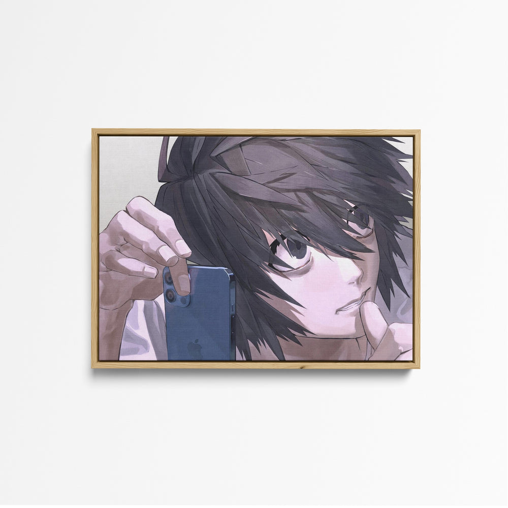Tableau Death Note Personnage Concentre Smartphone