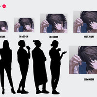 Tableau Death Note Personnage Concentre Smartphone