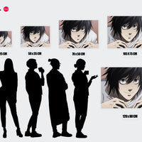 Tableau Death Note Personnage Concentre Souriant