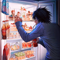 Tableau Death Note Personnage Frigo Nuit
