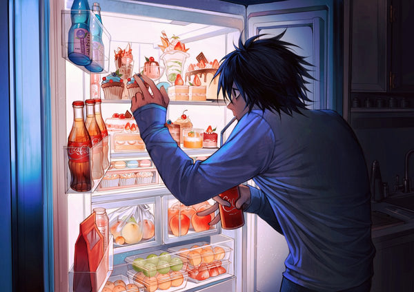 Tableau Death Note Personnage Frigo Nuit