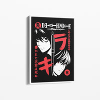 Tableau Death Note Visages Au Stylo - Test Mapping - angle white