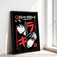 Tableau Death Note Visages Au Stylo - base image