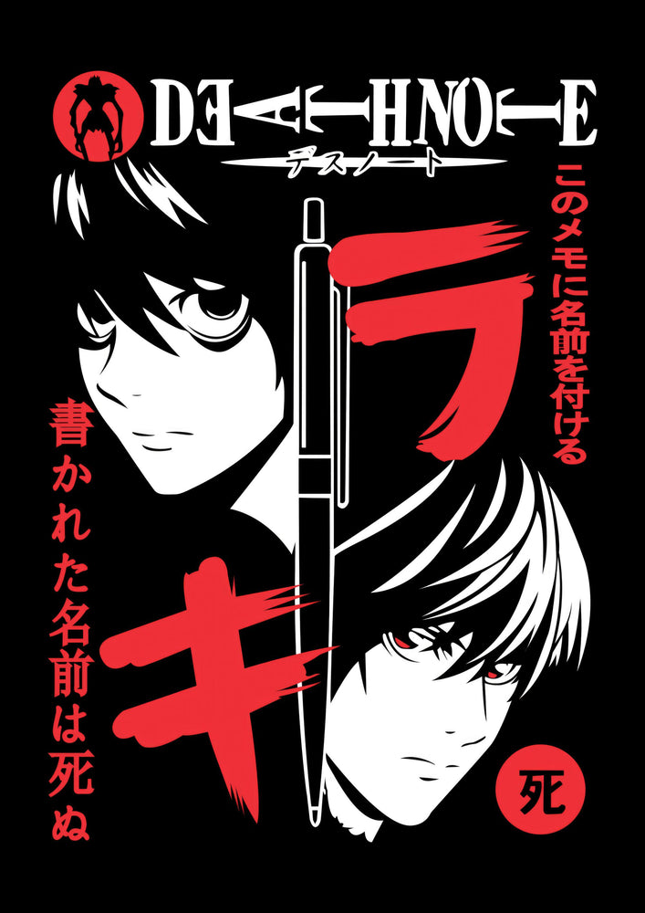 Tableau Death Note Visages Au Stylo - Test Mapping - base image