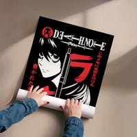 Tableau Death Note Visages Au Stylo - Test Mapping - poster lifestyle