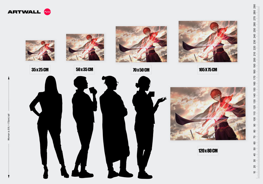 Tableau Fategrand Order Epee Lumiere Ciel