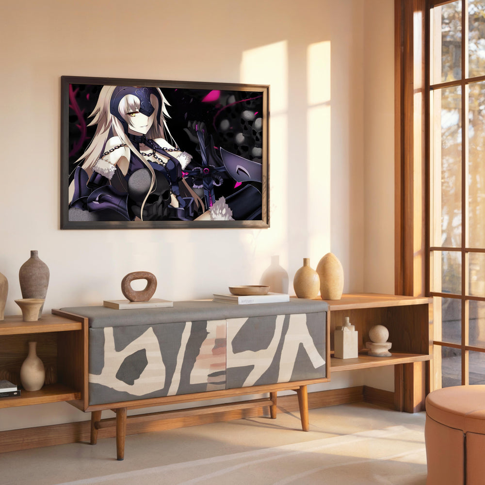 Tableau Fategrand Order Guerriere Masquee Sombre
