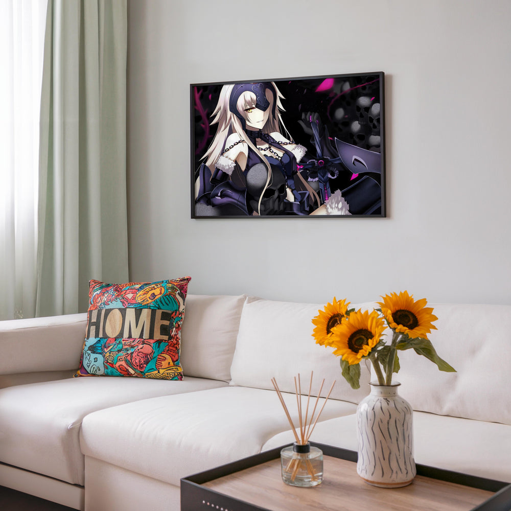 Tableau Fategrand Order Guerriere Masquee Sombre