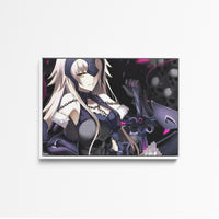 Tableau Fategrand Order Guerriere Masquee Sombre
