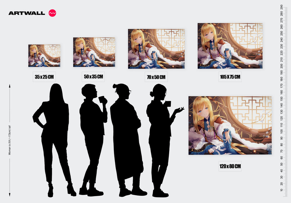 Tableau Fategrand Order Jeune Fille Meditative