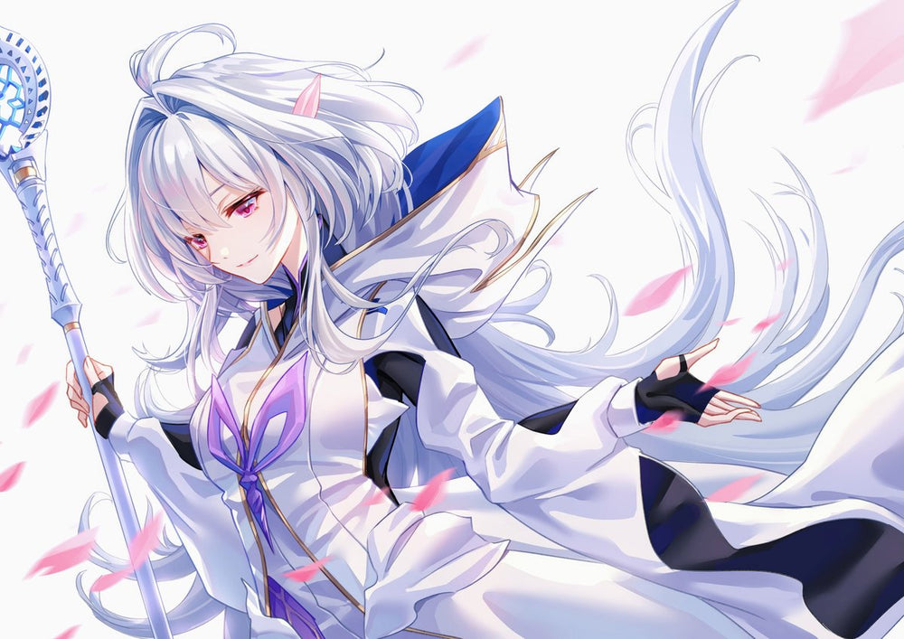 Tableau Fategrand Order Mage Elegant Argente