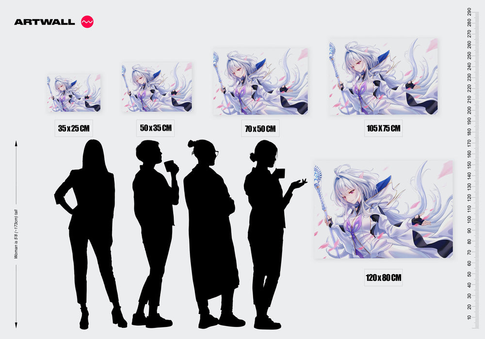 Tableau Fategrand Order Mage Elegant Argente