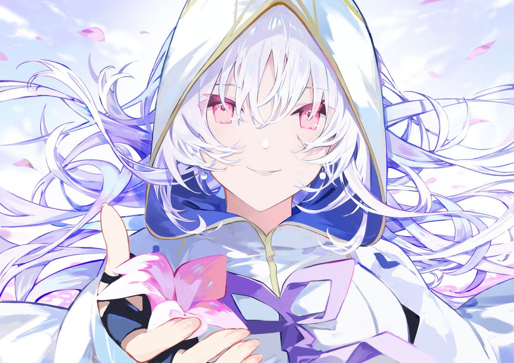 Tableau Fategrand Order Magicienne Fleurissante Souriante