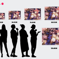 Tableau Fategrand Order Papillons Fleurs Etincelantes