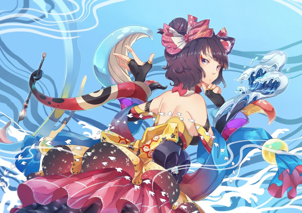 Tableau Fategrand Order Robe Multicolore Flottante