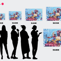 Tableau Fategrand Order Robe Multicolore Flottante