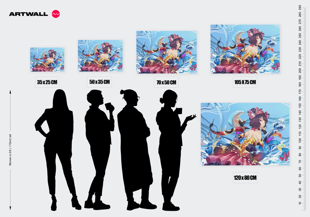 Tableau Fategrand Order Robe Multicolore Flottante