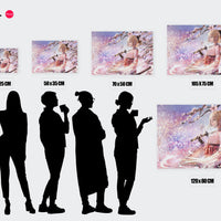 Tableau Fategrand Order Samourai Sous Cerisier