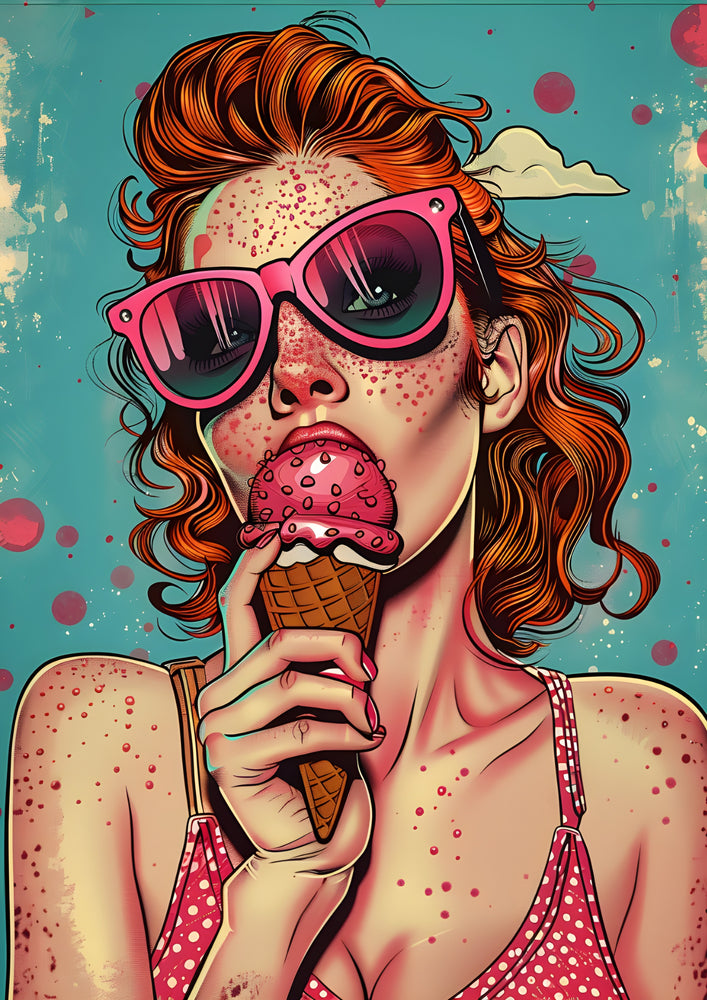 Tableau Glace Popart Elegant