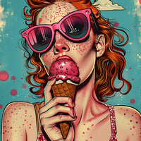 Tableau Glace Popart Elegant