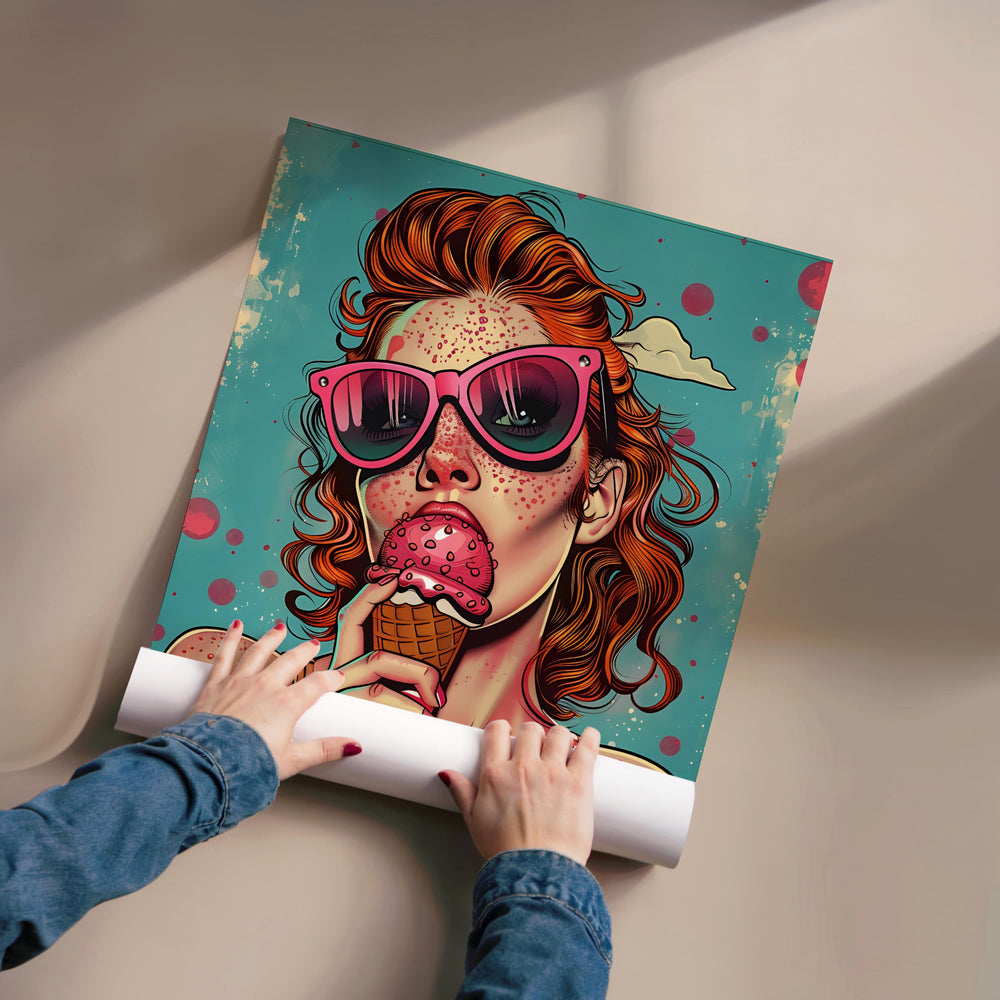 Tableau Glace Popart Elegant