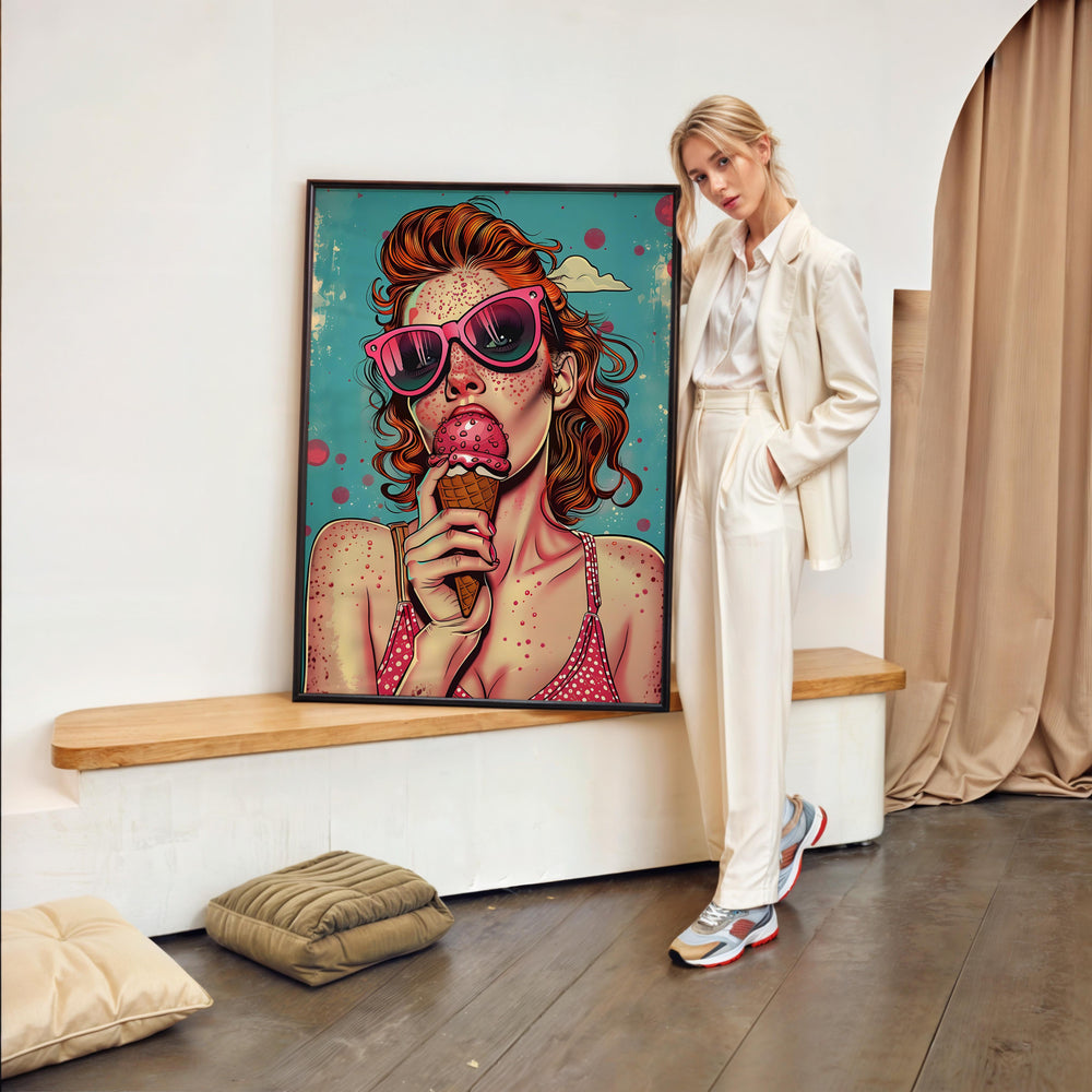 Tableau Glace Popart Elegant