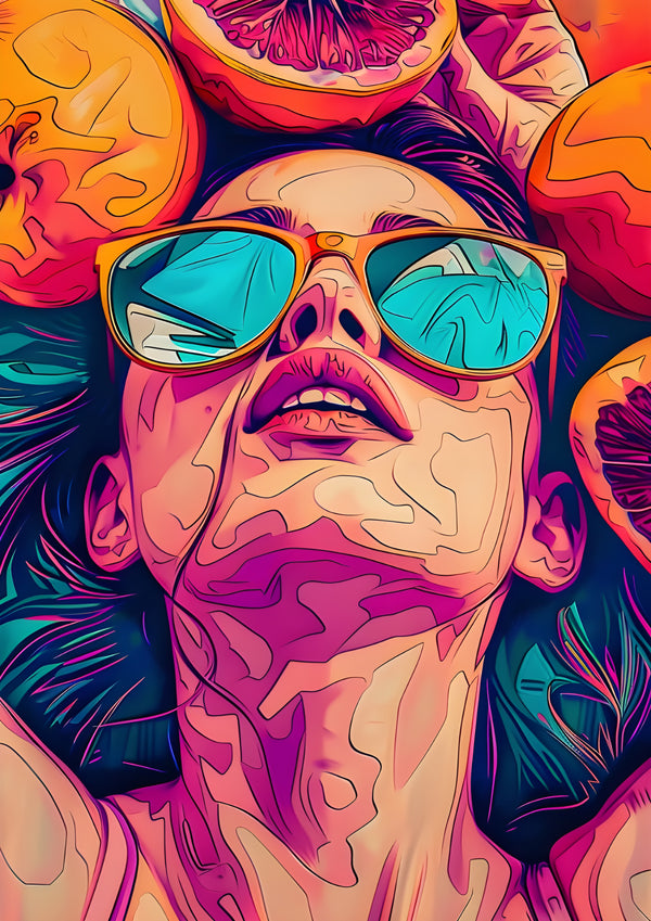 Tableau Lunettes Oranges