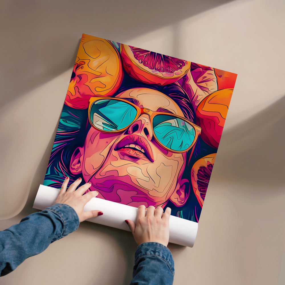 Tableau Lunettes Oranges