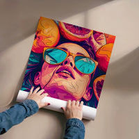 Tableau Lunettes Oranges
