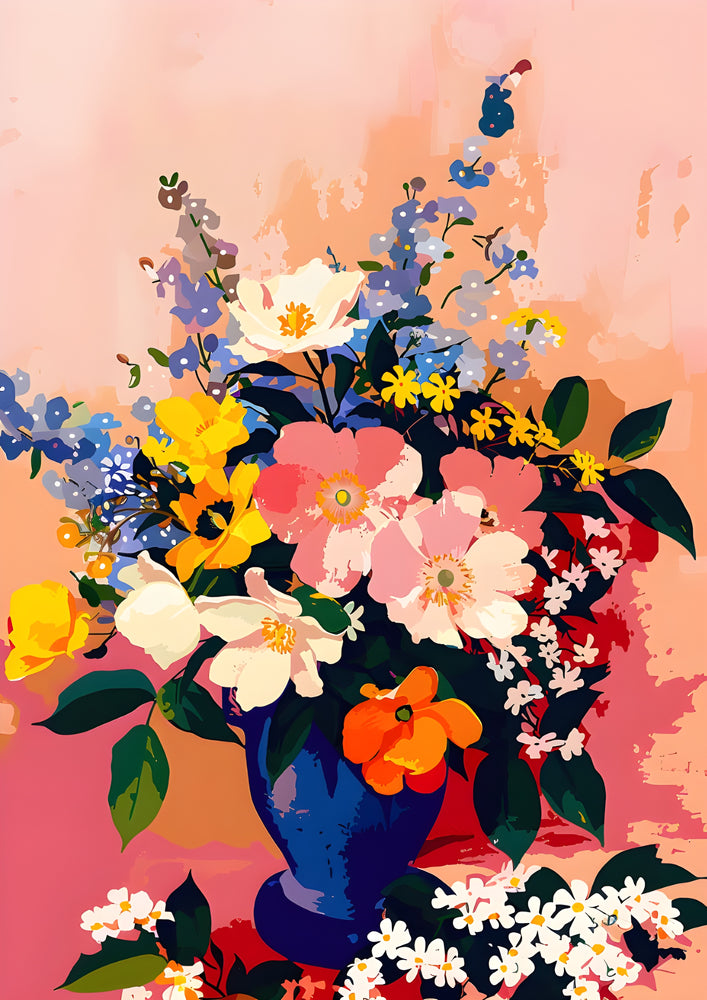 Tableau Vase Coloré Elegant