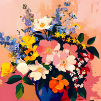 Tableau Vase Coloré Elegant