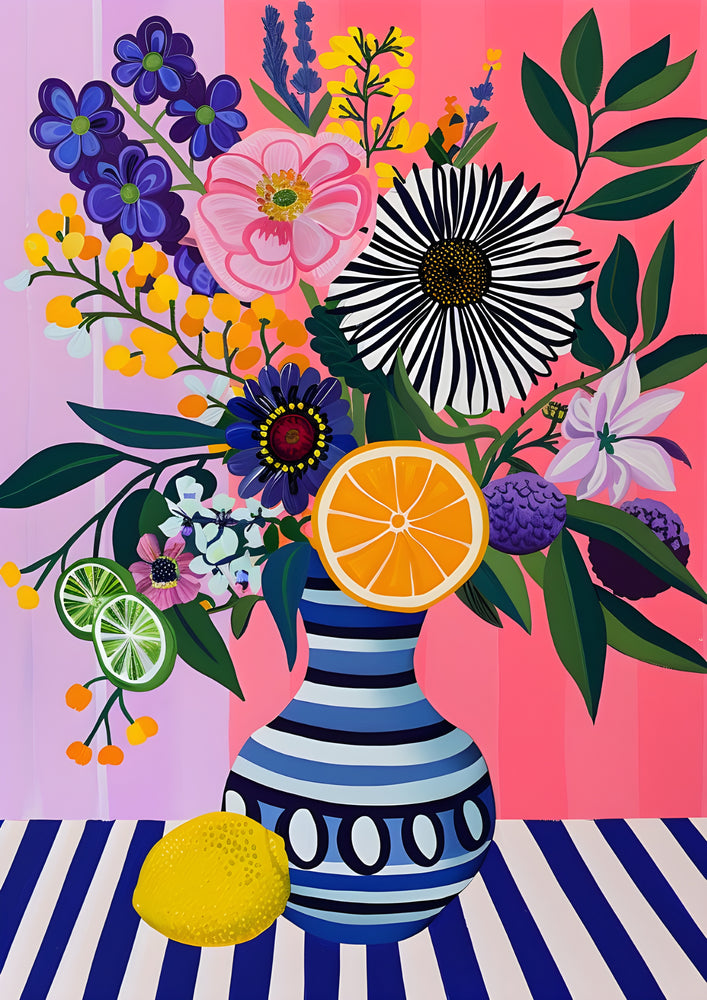 Tableau Vase Fruit