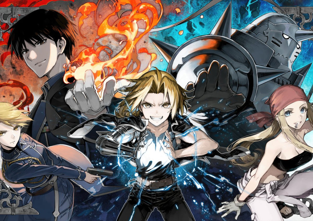 Tableau Fullmetal Alchimiste Et Flammes