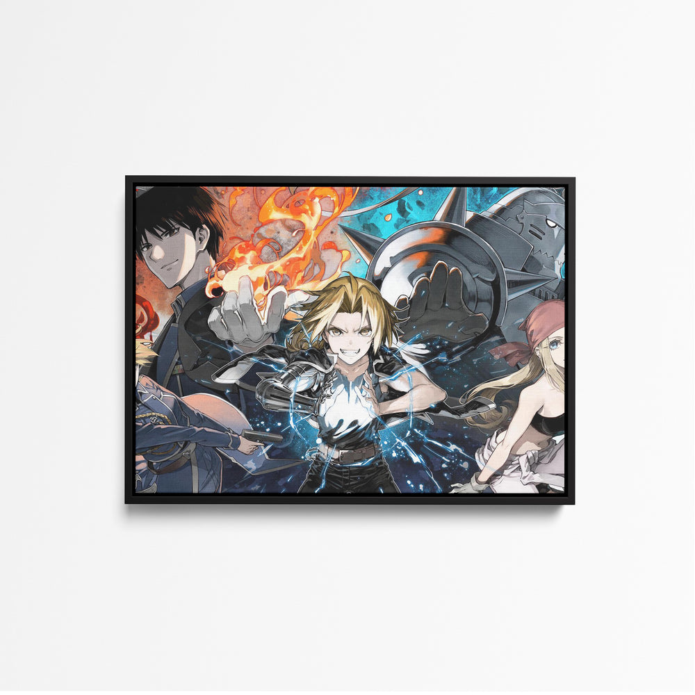 Tableau Fullmetal Alchimiste Et Flammes