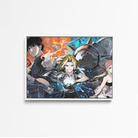 Tableau Fullmetal Alchimiste Et Flammes