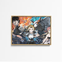 Tableau Fullmetal Alchimiste Et Flammes