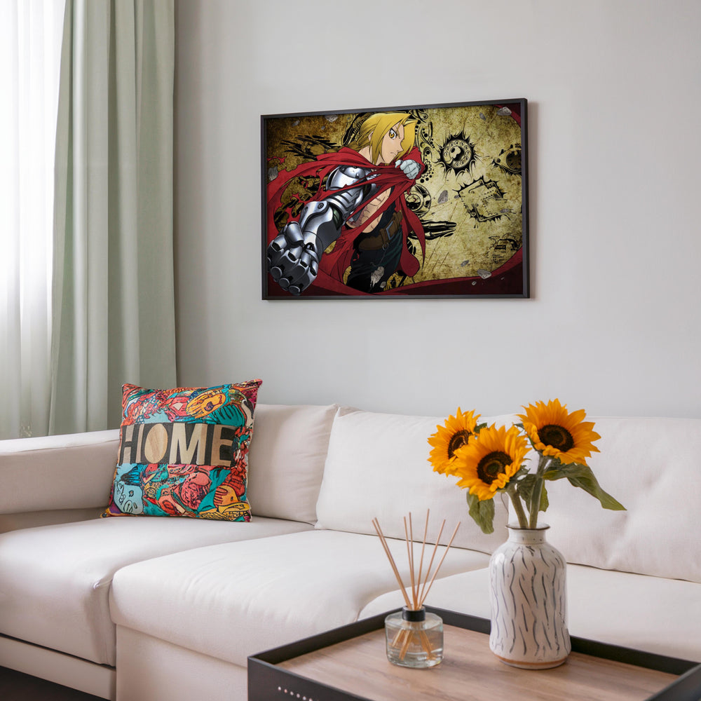 Tableau Fullmetal Chevalier Metal Rouge