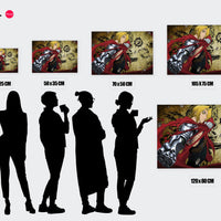 Tableau Fullmetal Chevalier Metal Rouge